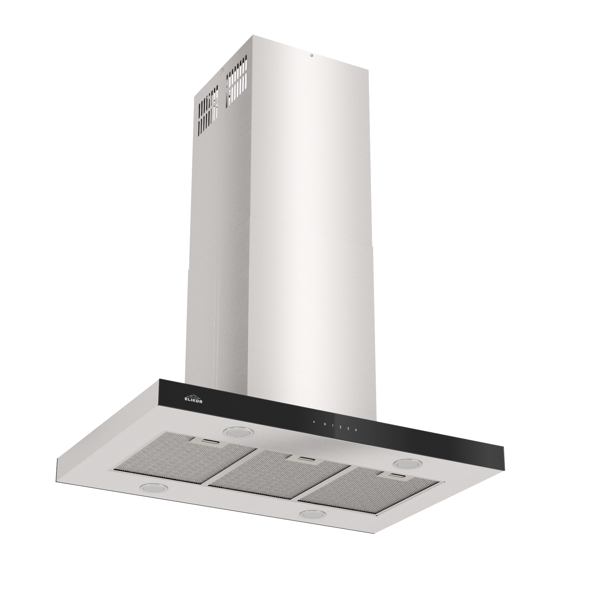 Кухонная вытяжка ELIKOR Агат Island 90Н-1000-Е4Д КВ I Э-1000-90-229 нерж/черный